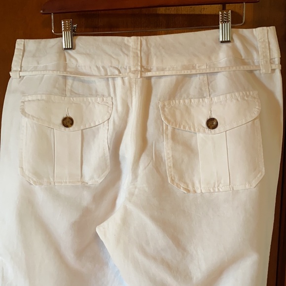 NWTR  Old Navy linen cotton blend cargo pants W 12 - Picture 6 of 13